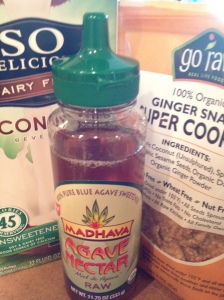 Coconut Milk, Agave Nectar, Go Raw Ginger Cookies